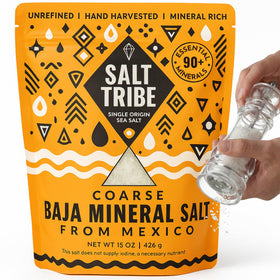 Salt Tribe Baja Sea Salt coarse grind for everyday seasoning