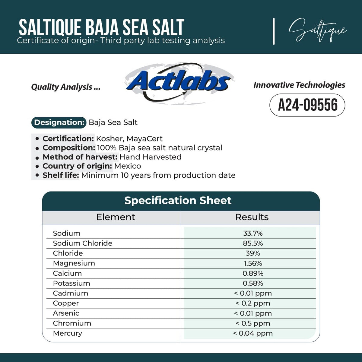 Saltique Baja Sea Salt mineral jar glow highlighting natural minerals