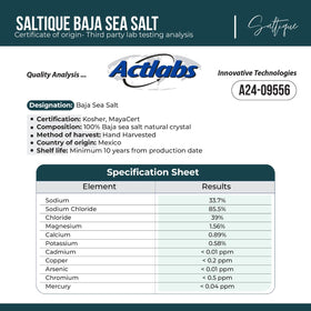 Saltique Baja Sea Salt mineral jar glow highlighting natural minerals
