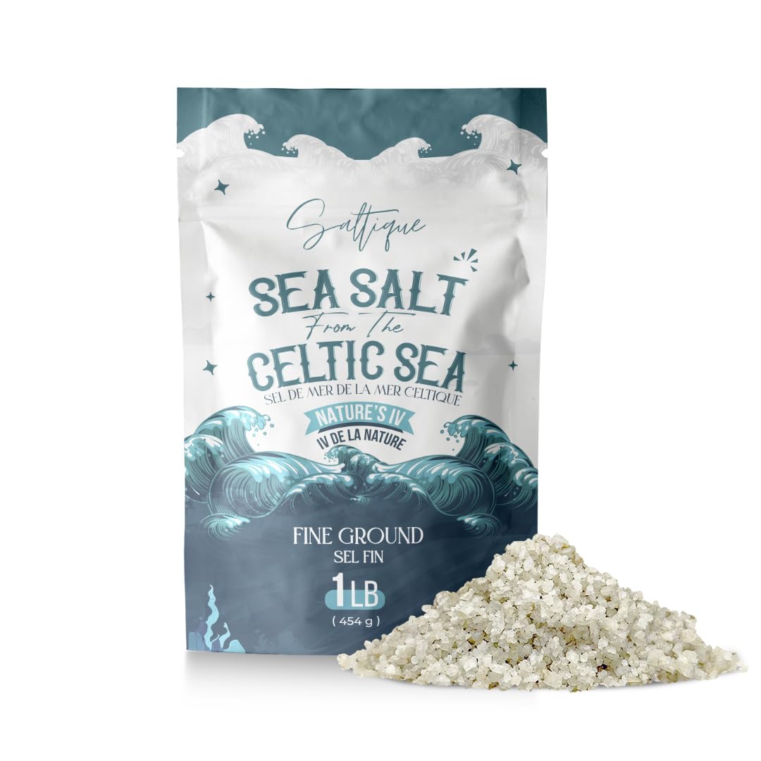 Saltique French Grey Sea Salt grains for gourmet finishing