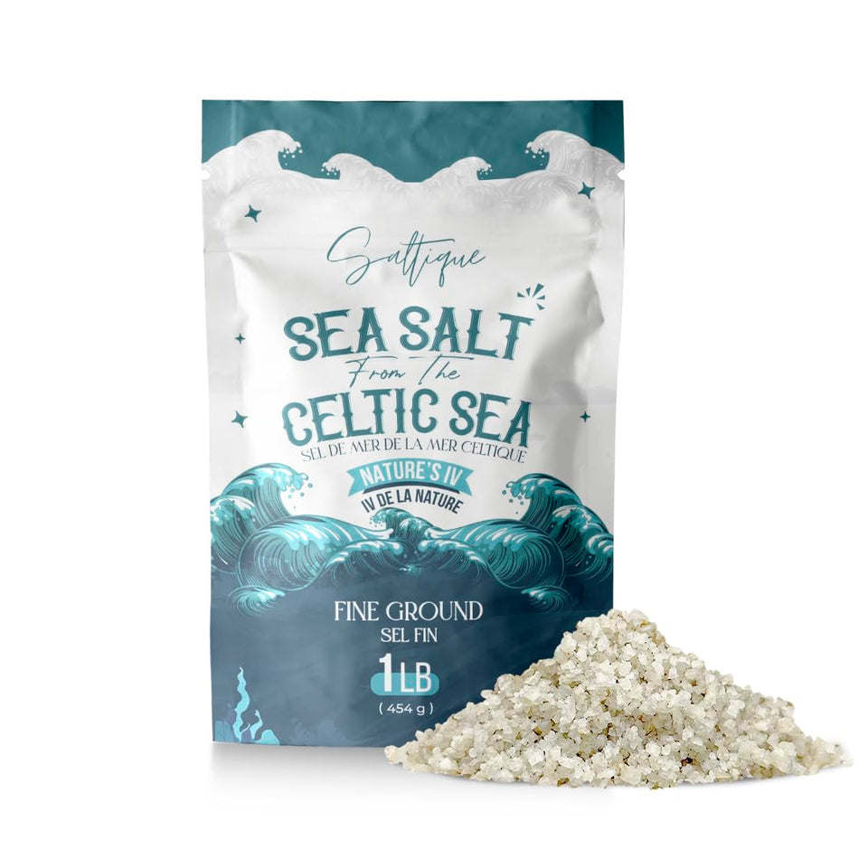 Saltique French Grey Sea Salt grains for gourmet finishing