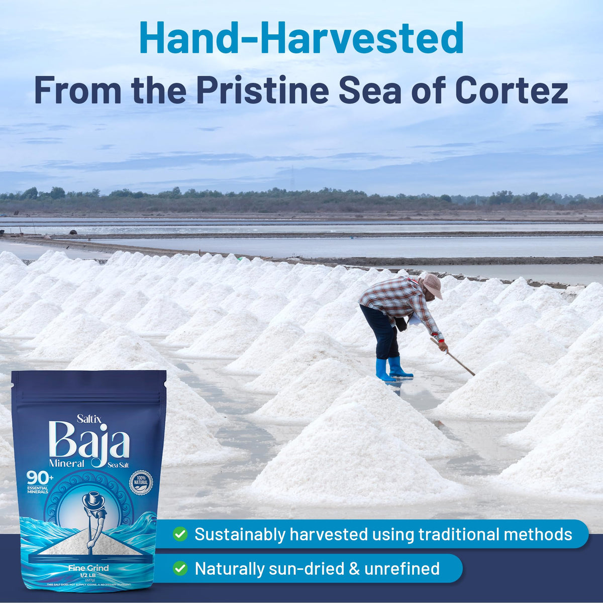 Saltix Baja sea salt in a kitchen bowl ready for cooking.
