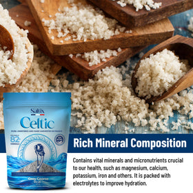Saltix Grey Salt moist crystals add texture to dishes