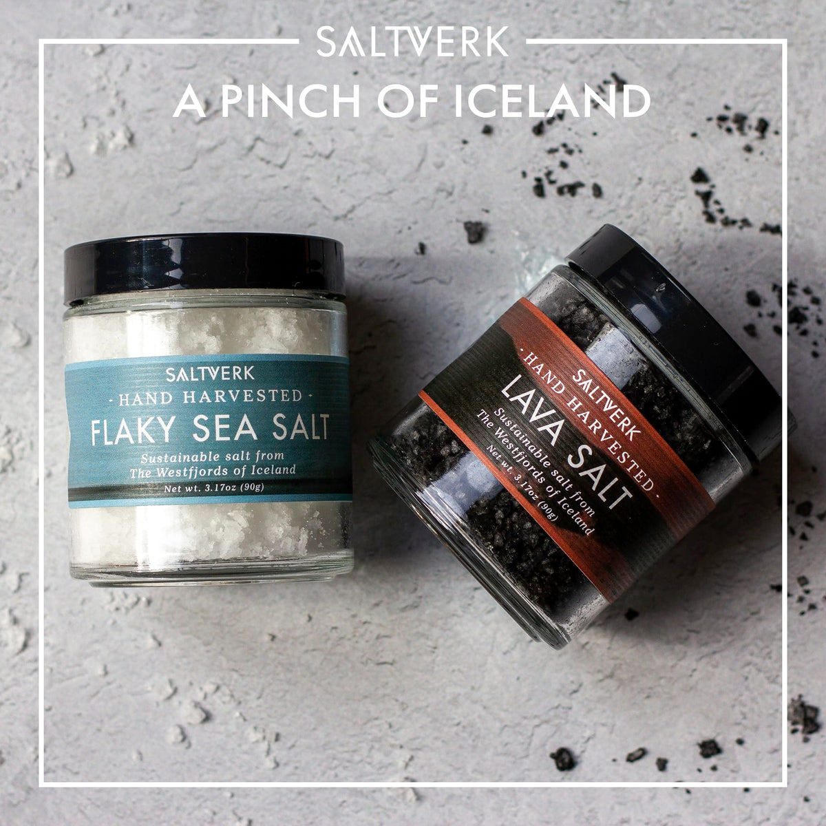 Saltverk hand harvested sustainable packaging highlighting artisanal process