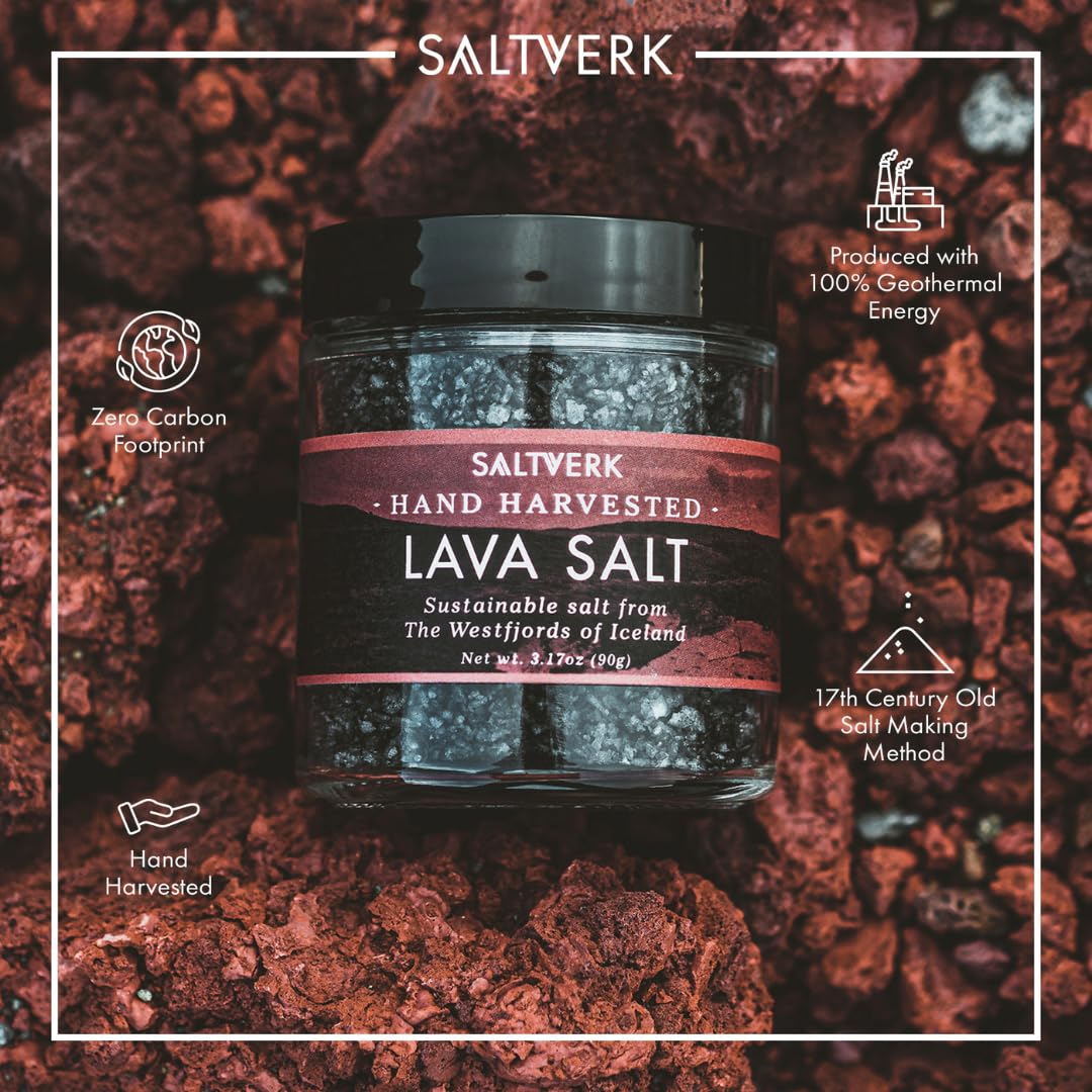 Saltverk Icelandic sea salt on a rustic surface highlights tradition and artisanal craft for refined flavor.