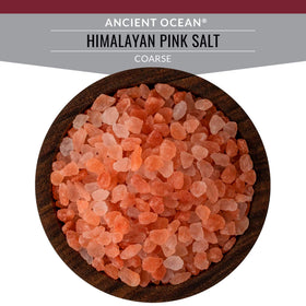 SaltWorks Ancient Ocean pink salt in a stylish jar on a shelf.