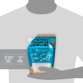 SaltWorks Artisan Pour Spout Pouch enables easy refills and prep.