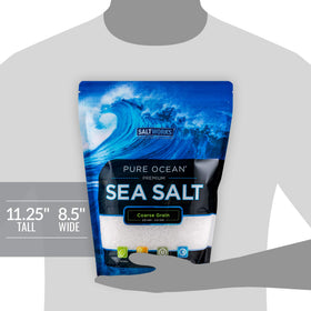 SaltWorks Pure Ocean sea salt ready for brines or flavoring in a dish