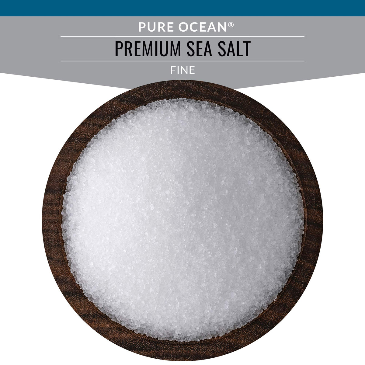 SaltWorks Pure Ocean sea salt fine grain ready in a shaker for cooking.