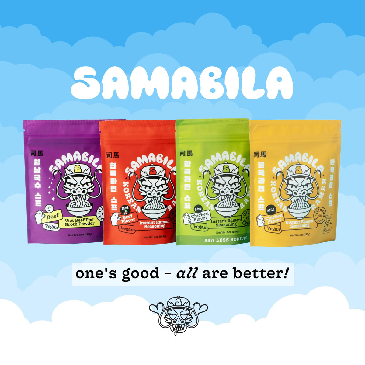 A prepared SAMABILA ramen bowl ready for a comforting meal