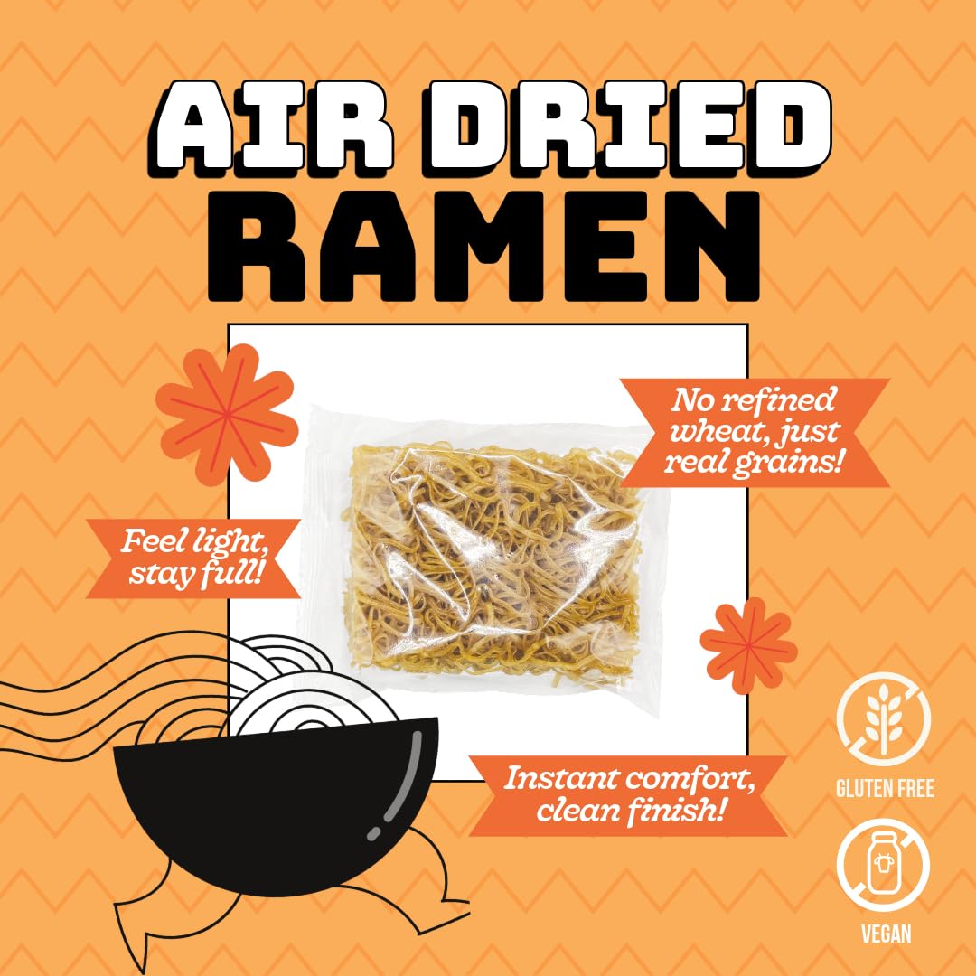 SAMABILA ramen cooked bowl steaming, showcasing gluten-free vegan option