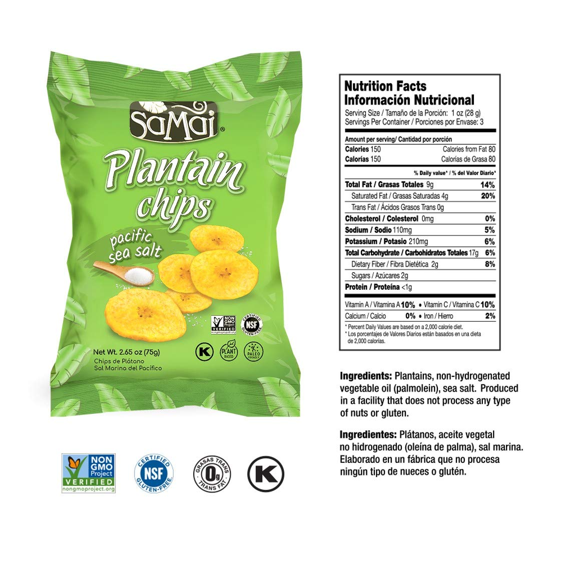Samai handpicked plantains ensure fresh, high-quality snacks.
