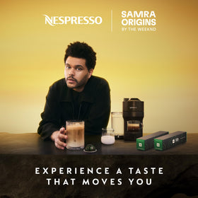 SAMRA ORIGINS collaboration with The Weeknd highlights heritage-inspired coffee journey.