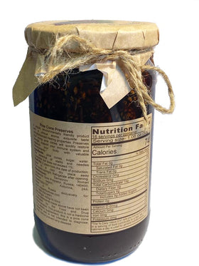 Traditional Siberian recipe label on Samsonov pine cone jam jar
