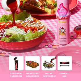 Samyang Buldak Carbonara noodles topping conveys rich aroma on noodles.
