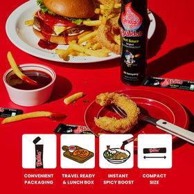Samyang Buldak spicy chicken dipping sauce for snacks.