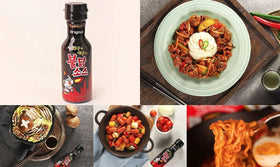 SAMYANG Carbo Bulldark spicy chicken roasted bottle ready to glaze meals