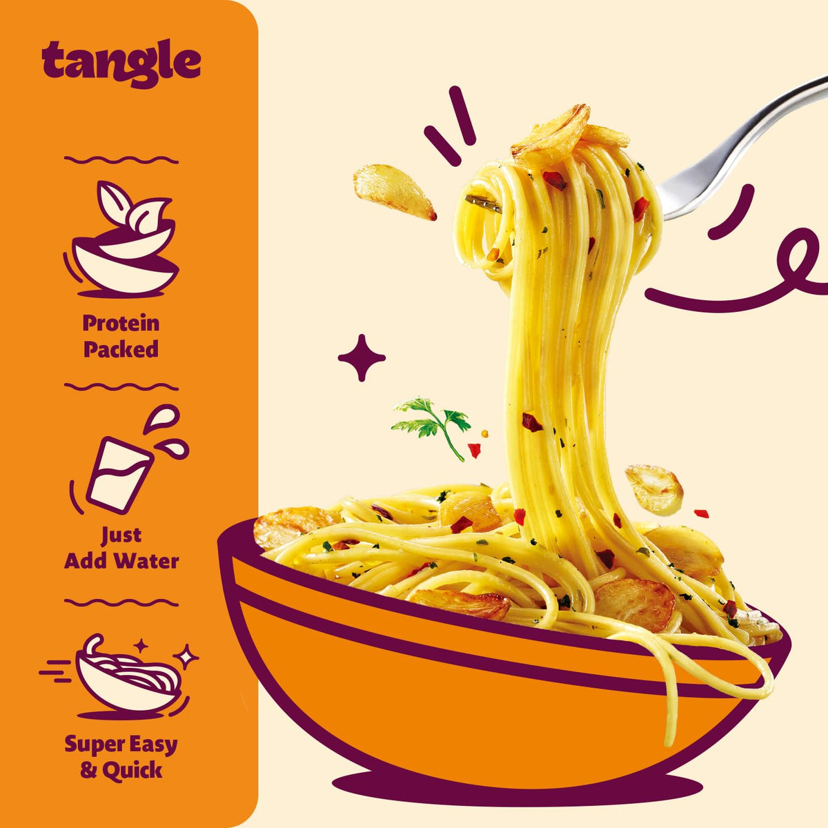 Samyang Tangle plate-ready meal for serving at home.