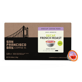 100% Arabica San Francisco Bay coffee beans deliver consistent quality and aroma.