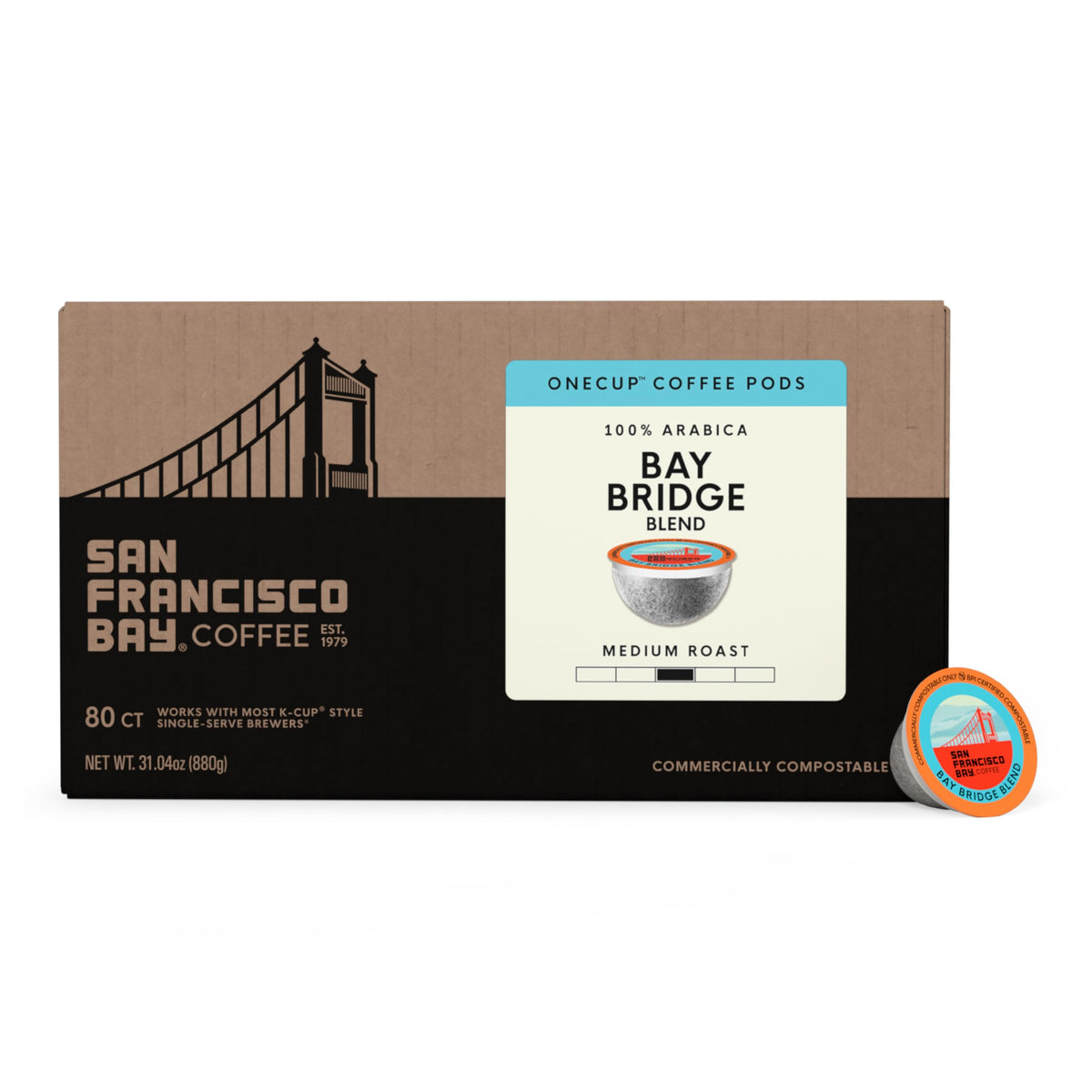 San Francisco Bay arabica beans deliver consistent quality and flavor clarity.