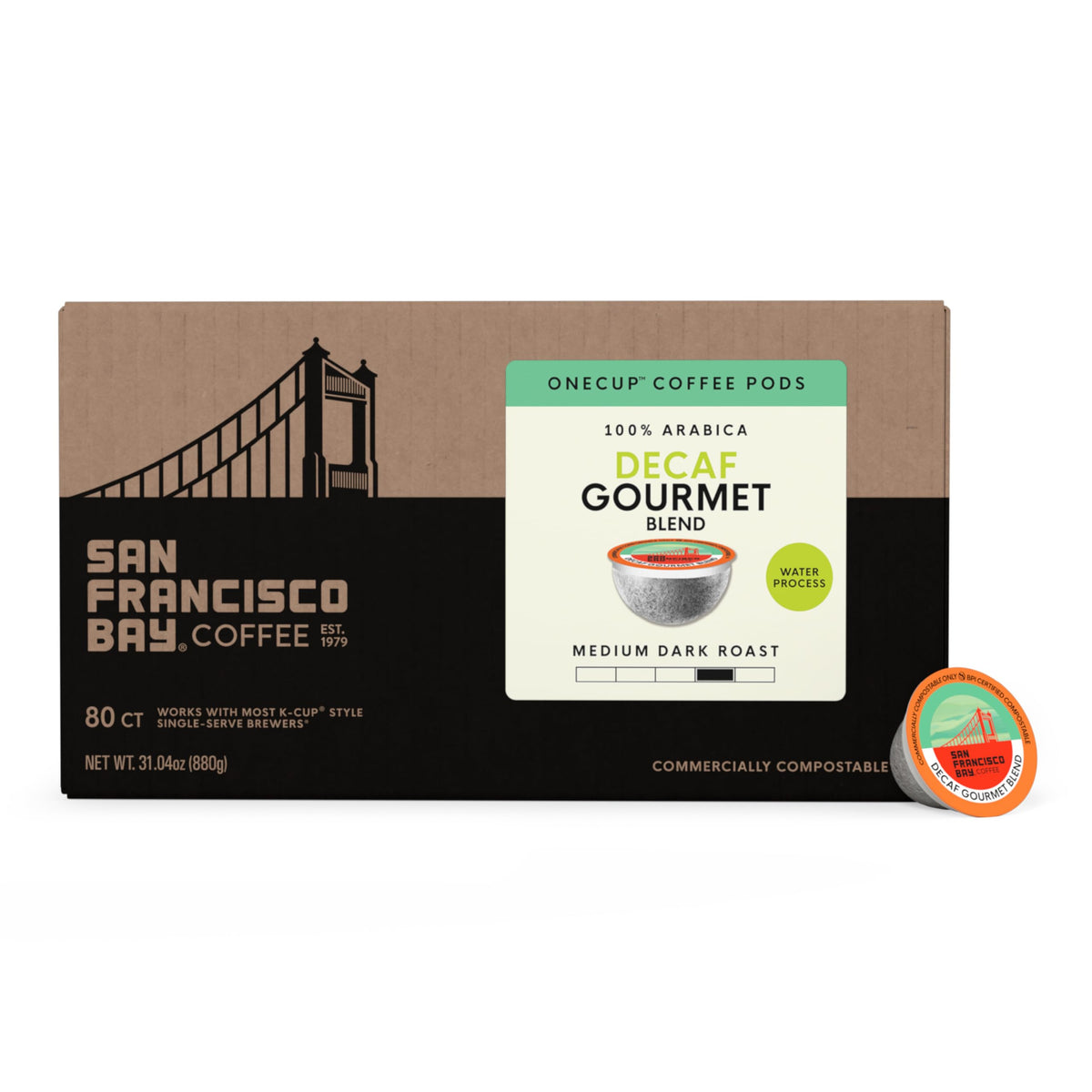 San Francisco Bay 100 percent Arabica beans highlighting premium quality