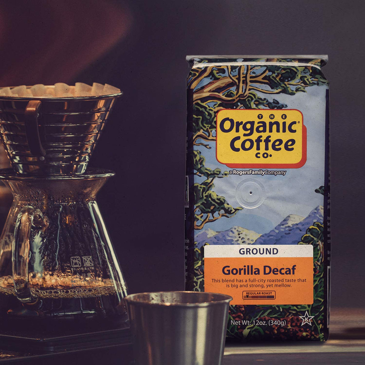 SAN FRANCISCO BAY aroma-steam cup hints at rich, mellow decaf notes