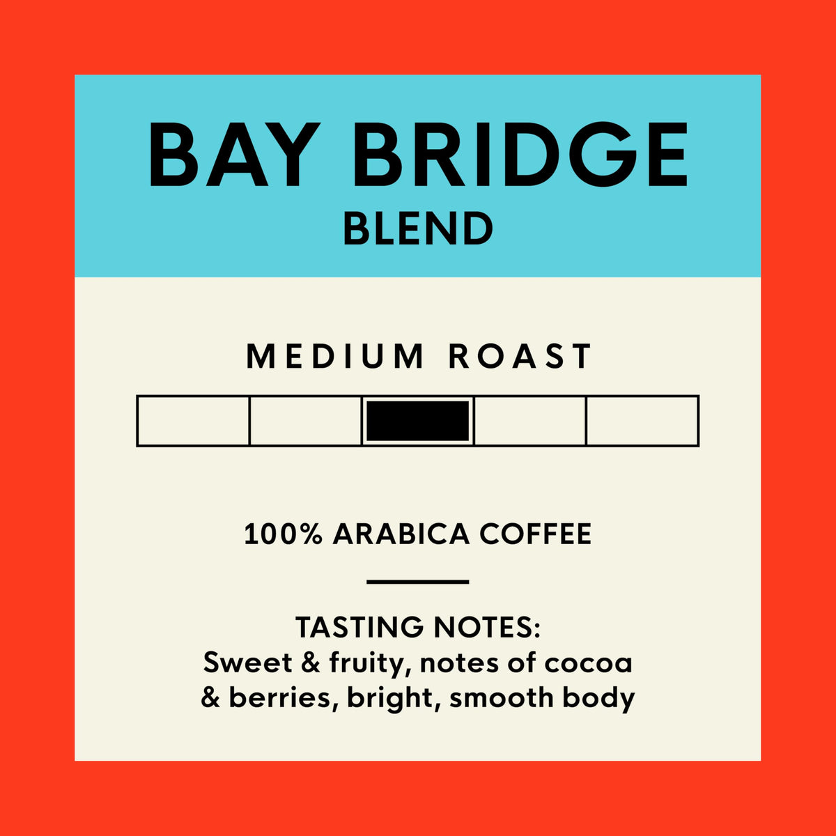 Steaming cup of Bay Bridge Blend showing rich cocoa and berry notes