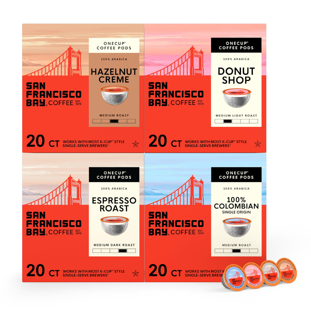 San Francisco Bay Distinct Assortment Pack front view for versatile coffee lovers
