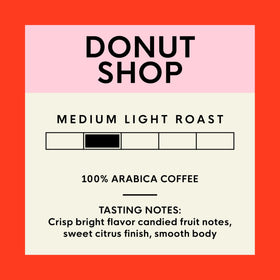 Closeup of Donut Shop pod surface showing texture and aroma