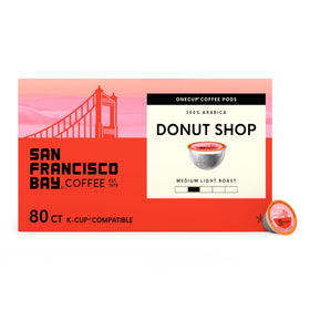 San Francisco Bay Donut Shop pod in compostable packaging for simple breakfast prep