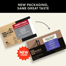 San Francisco Bay Espresso Roast K-Cup pod delivers cafe-style richness.