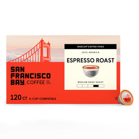 San Francisco Bay Espresso Roast K-Cup pod with rich aroma for quick mornings