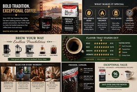 Oil-rich surface on SF Bay French Roast beans signals deep roast aroma.