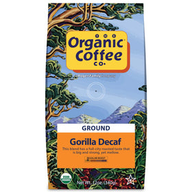 SAN FRANCISCO BAY Gorilla Decaf ground bag, organic Swiss Water decaf for a smooth cup
