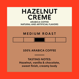 Steaming cup reveals creamy hazelnut aroma and balanced medium roast
