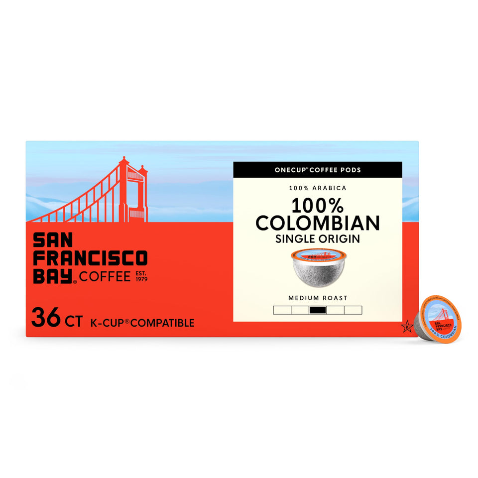 San Francisco Bay K-Cup pods packaging in eco-friendly plant-based materials ready for composting