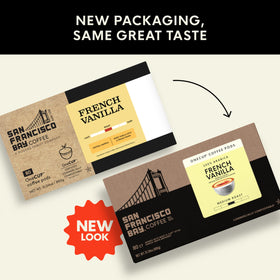 San Francisco Bay K-Cup compatible brewers display for easy use.