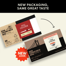 San Francisco Bay OneCup pod ready for K-Cup machines, convenient single-serve.