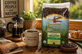 San Francisco Bay Rainforest Blend eco certifications such as Fair Trade and Rainforest Alliance