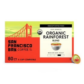 San Francisco Bay Rainforest Blend K-Cup pods ready for quick, consistent single-serve mornings.
