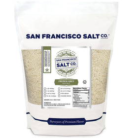 San Francisco Salt Co. French Grey Sea Salt bag for cooking and seasoning