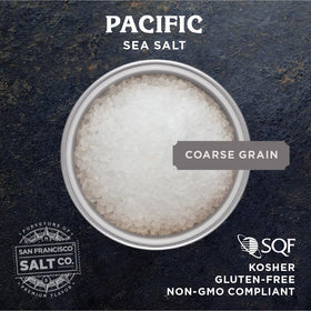 San Francisco Salt Co gourmet sea salt grain fine enables precise sprinkling on dishes