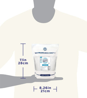 San Francisco Salt Co bulk packaging keeps salt fresh between uses