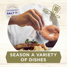 San Francisco Salt Company French Grey Sea Salt, coarse grain ideal for grinders and rustic crusts.