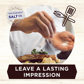 San Francisco Salt Italian Black Truffle Salt packaging closeup elevates gourmet flavor at home