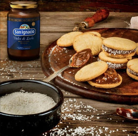 San Ignacio Dulce de Leche jar spread highlights creamy texture ideal for toast