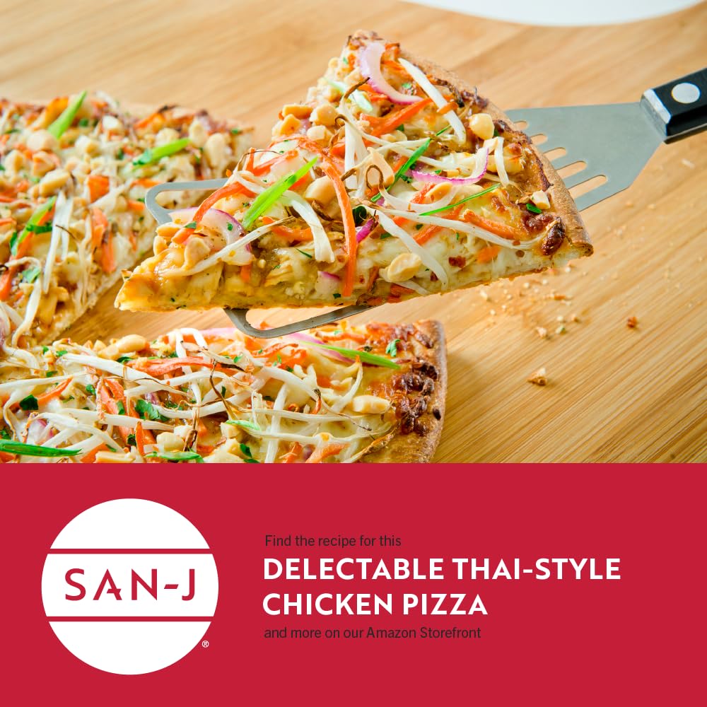 San-J Thai Peanut Sauce dipping spring rolls shows convenient sauce for appetizers.