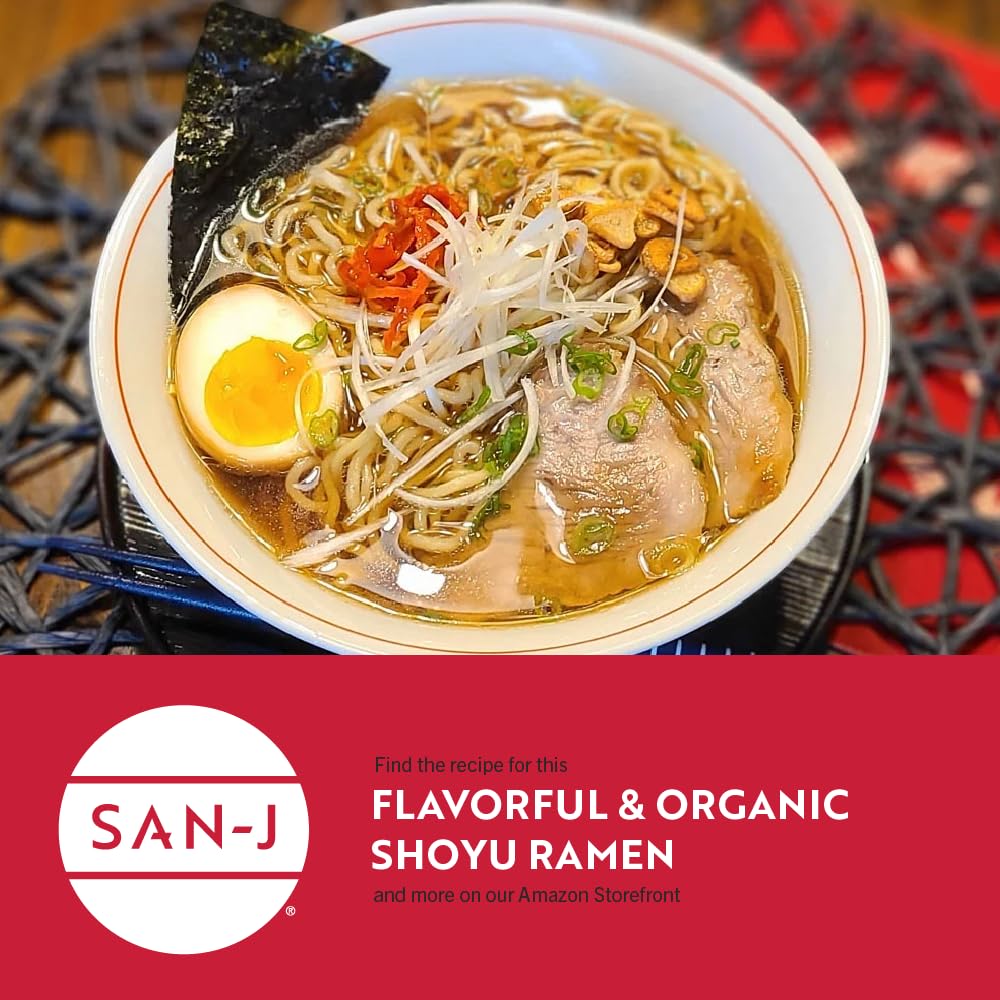 San-J Shoyu sauce dipping plate scene for versatile table condiments.