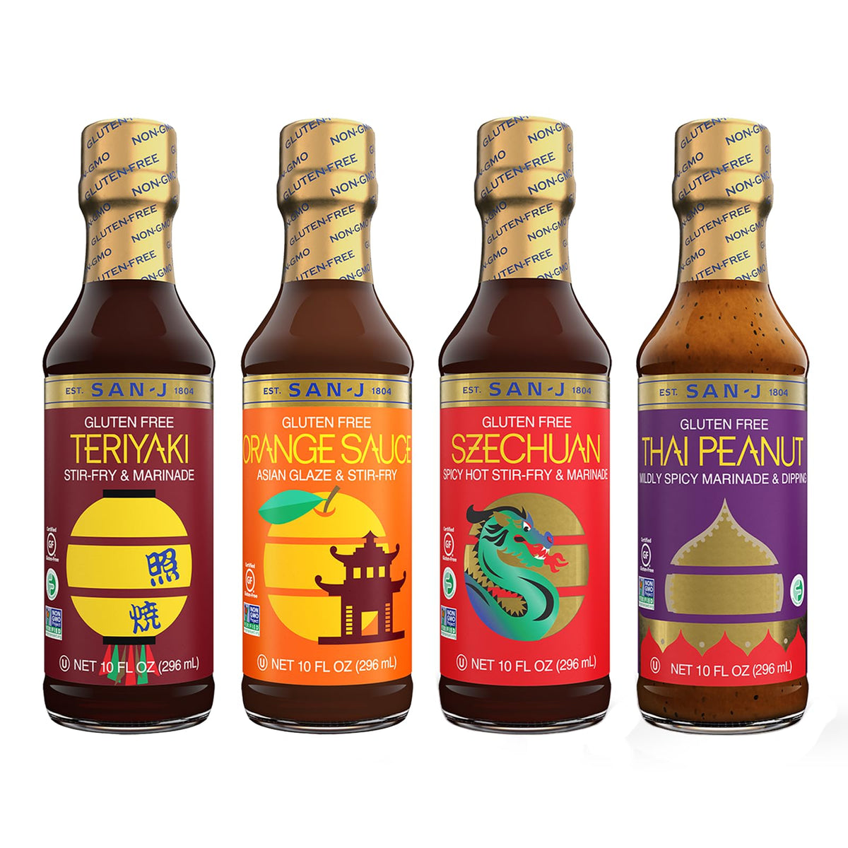 San-J Spice of Life Variety Pack teriyaki bottle for easy stir-fry glazes
