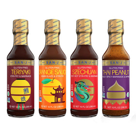 San-J Spice of Life Variety Pack teriyaki bottle for easy stir-fry glazes